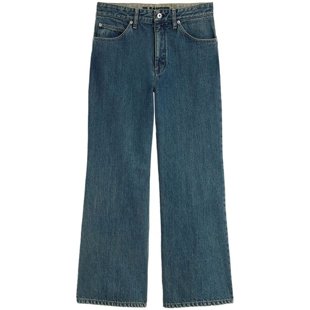 Jil Sander Plus Women's Denim Wide-Leg Jeans